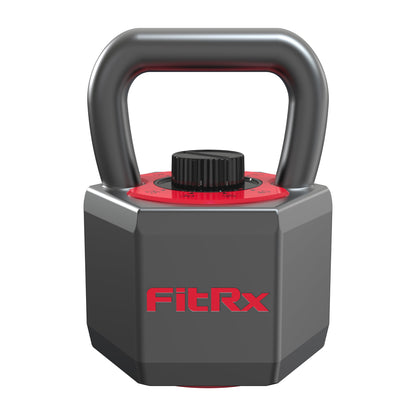 Smartstack Wide Handle Adjustable Kettlebell for Home Gym Workouts, 25-40 Lbs, Black